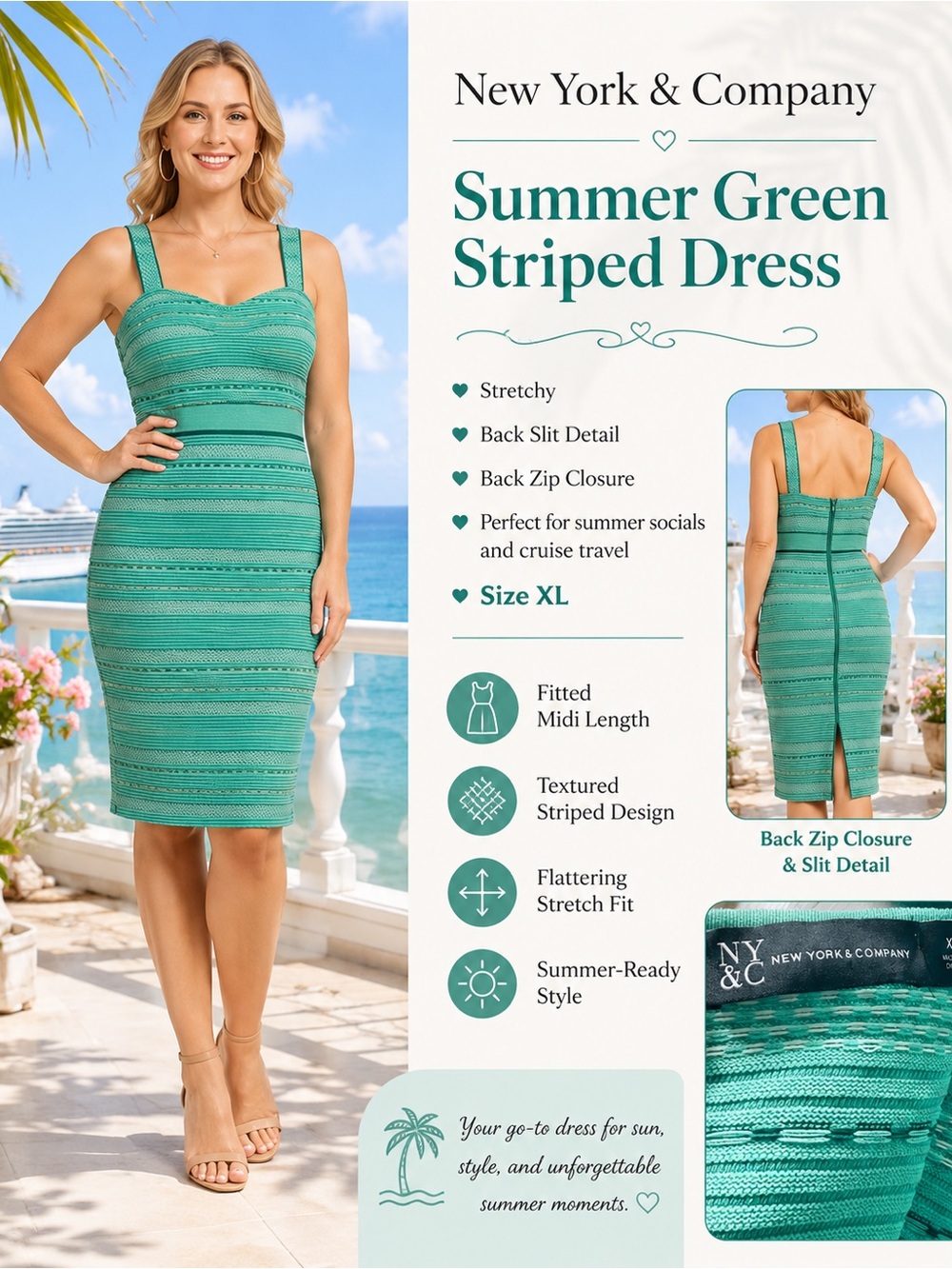 NYC Mint Green Dress - Size XL